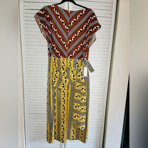 NY&Company Eva Mendes Geometric Print Dress